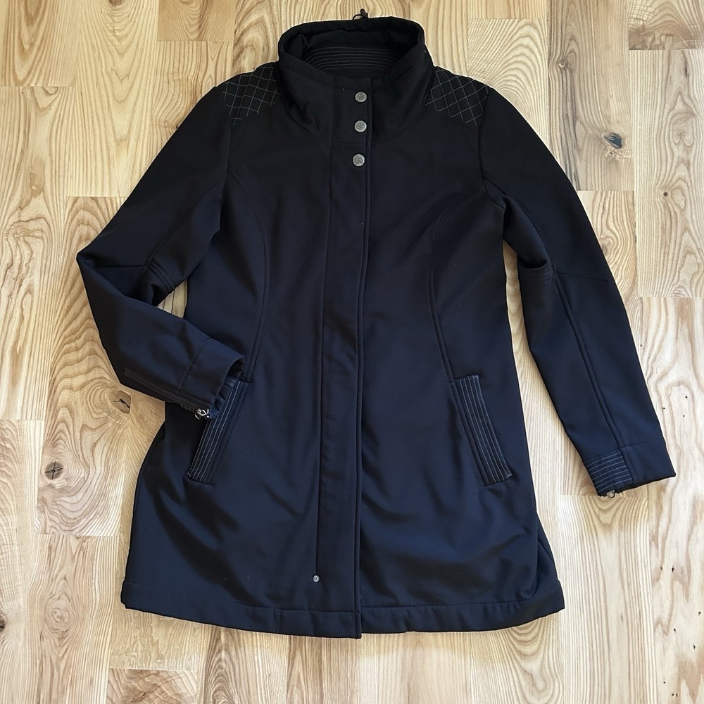 Title Nine Parka Jacket Womens Large Black Cold Killer Lined Coat Winter